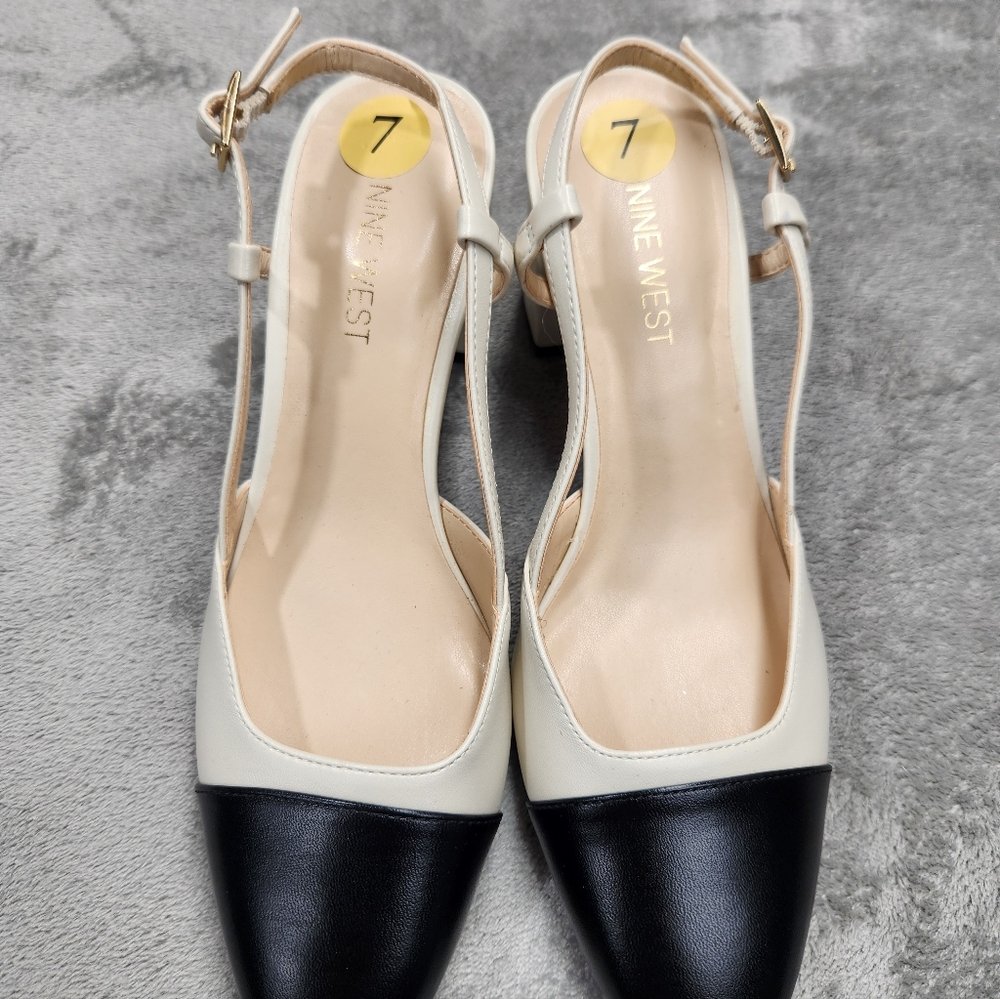 Nine West Unda Dress Pumps, New Without Tags, Block,Covered heel 2.4" - Picture 2 of 7